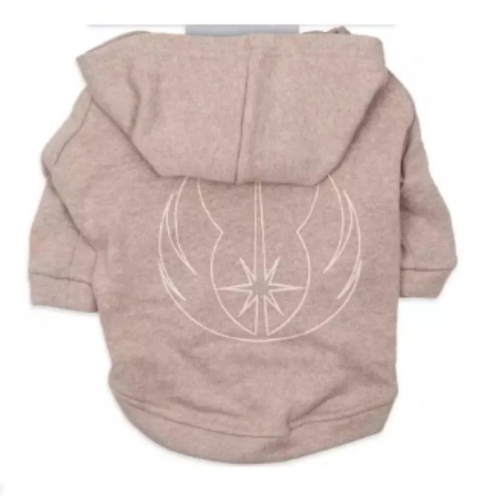 Disney Star Wars Pet Jedi Hooded Robe Sweater, Padawan Pet Academy, Tan | XS